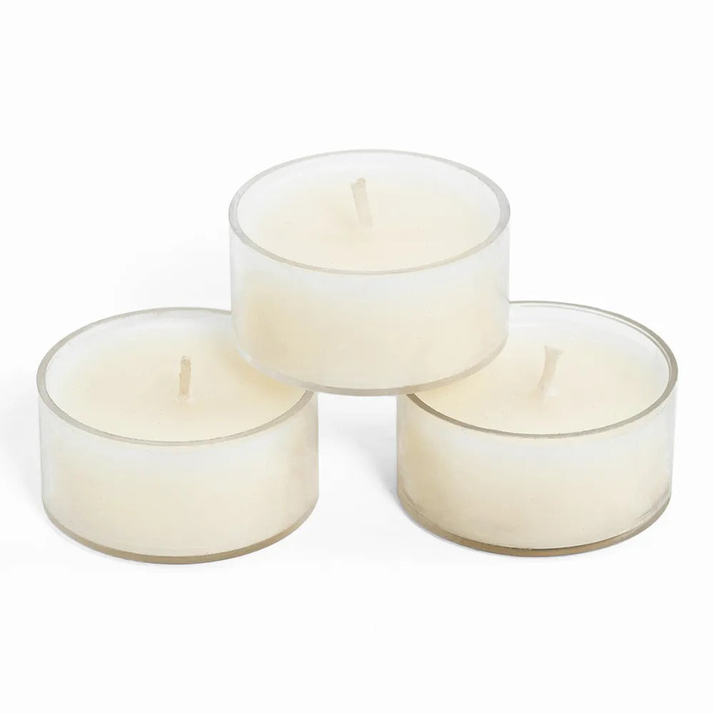 12-Piece Wild Bloom Tealight Candle Set, Lilac