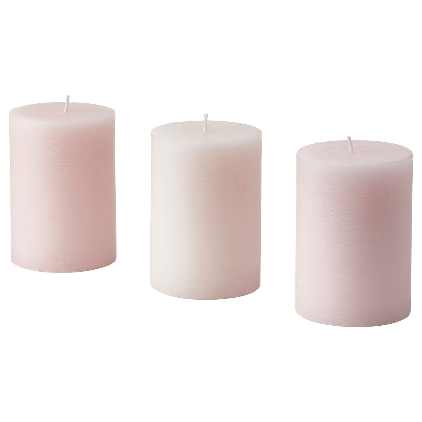 LUGNARE scented pillar candle/Jasmine/3 pack, 30 hr