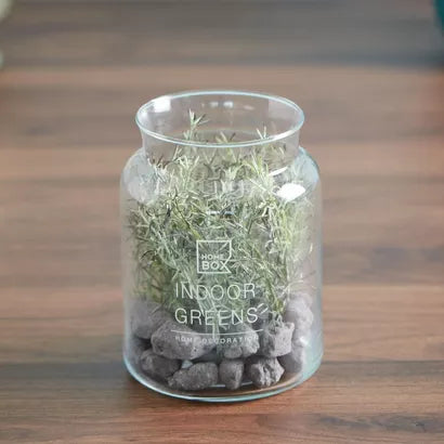 Floral Arrangement in Glass Jar