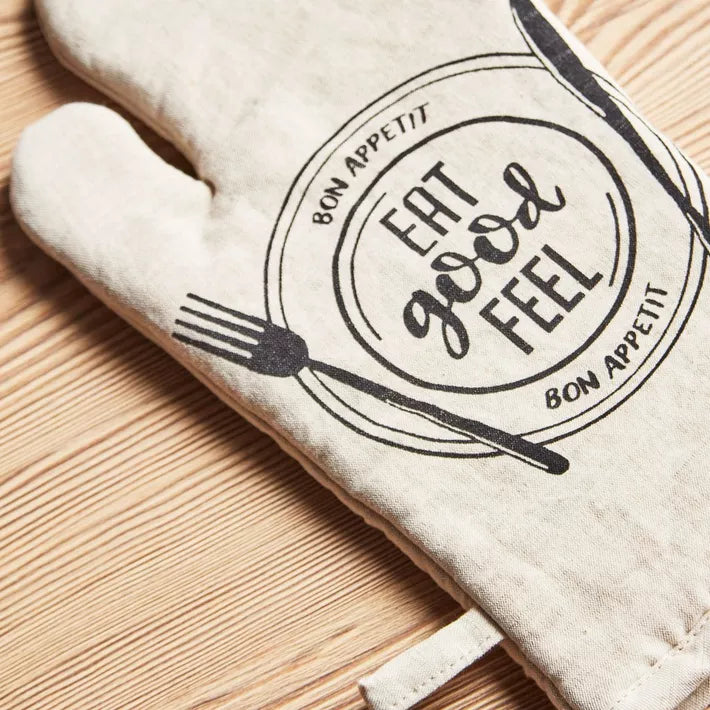 Vintage Linen Pot Holder Set And Oven Mitten