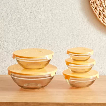 Prime Glass Bowl Set with Lid