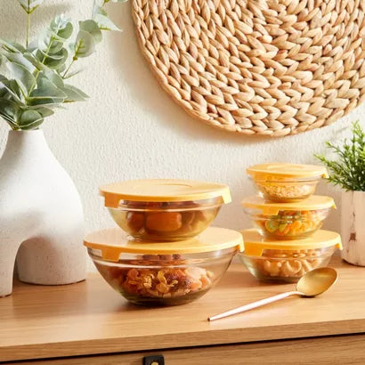 Prime Glass Bowl Set with Lid