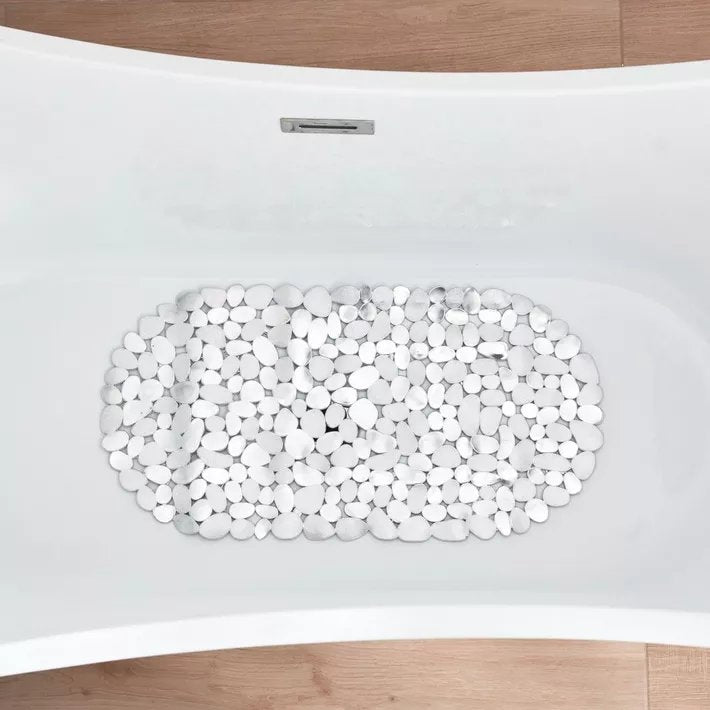 Cobble Bathtub Mat (Silver)
