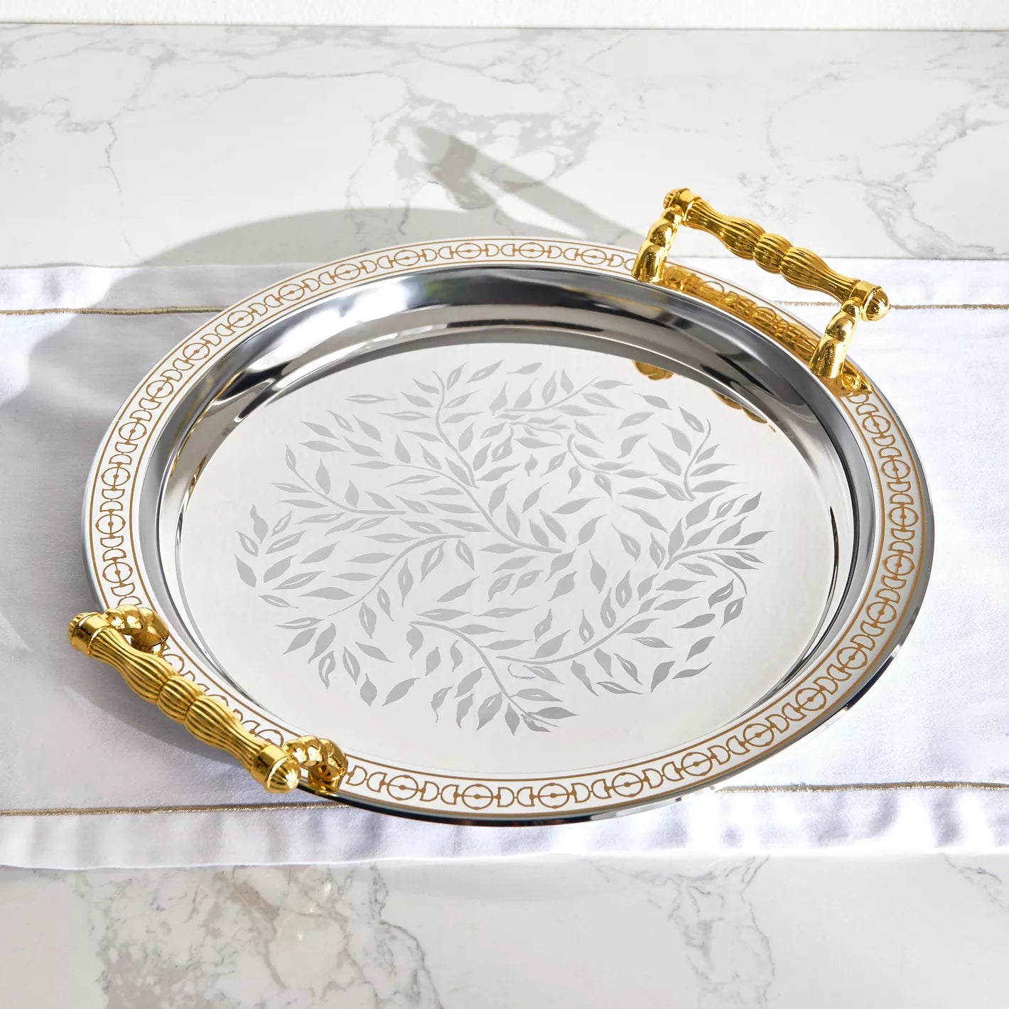 Faris Iron Serving Tray - 33 cm