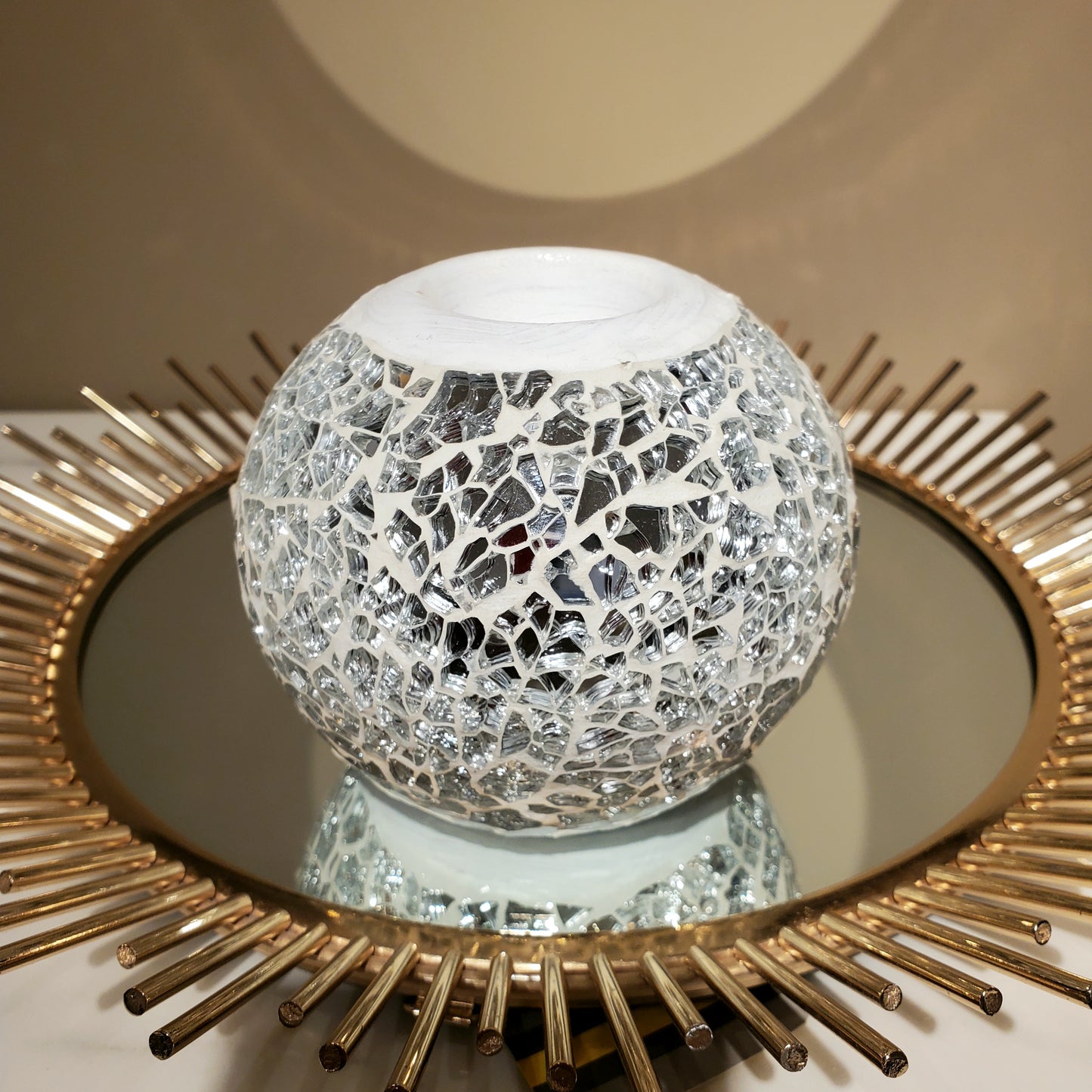 T-Light Candle Holder White Large