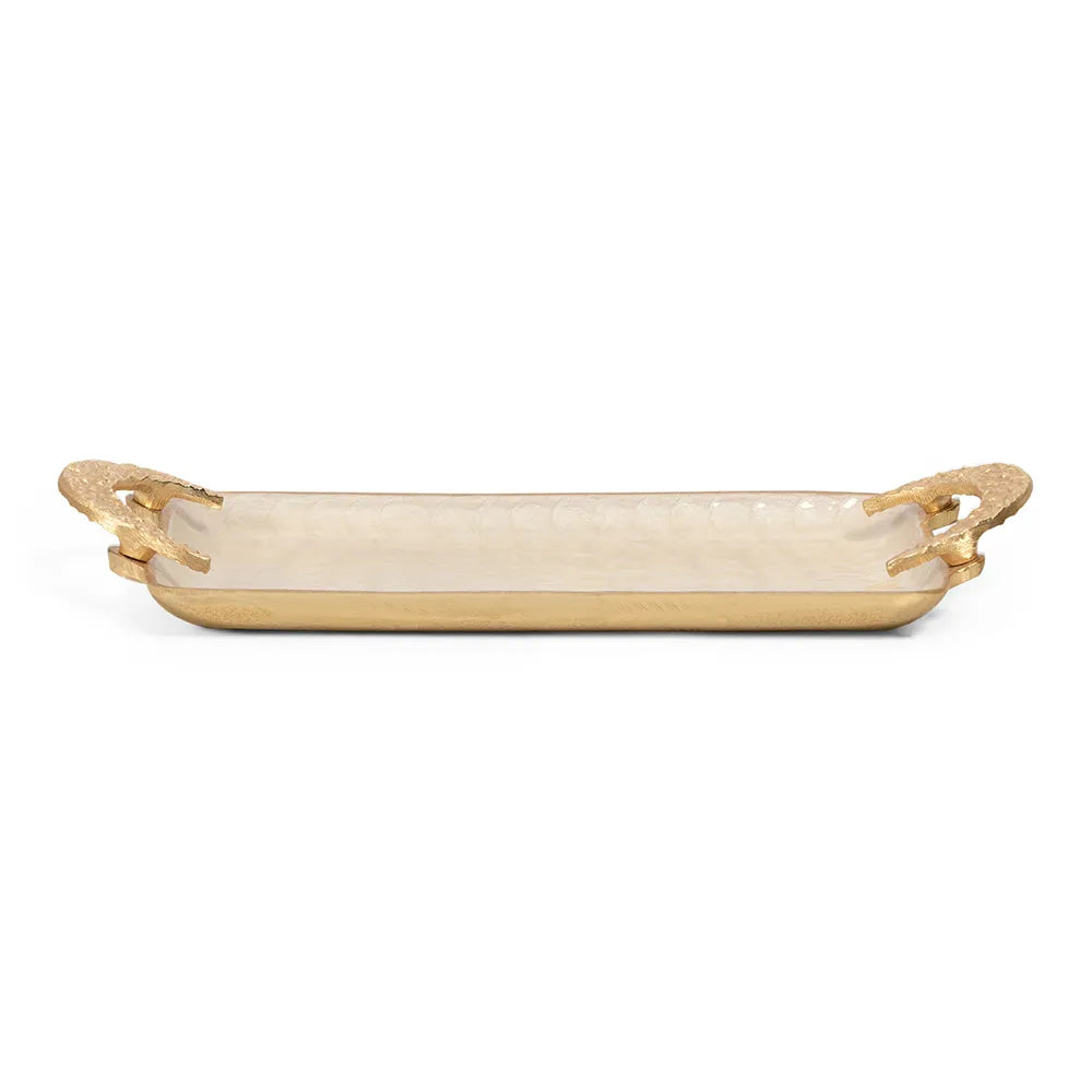 Rabiya Rectangular Small Tray (Gold)