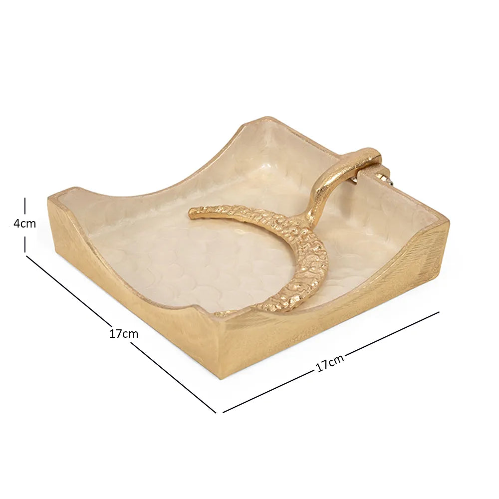 Rabiya Napkin Holder (Gold)