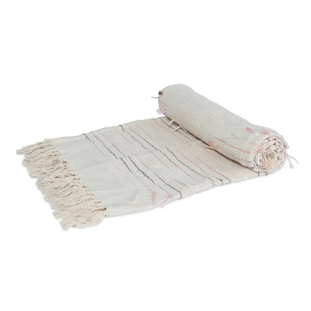 Macey Cotton Throw (Blush)