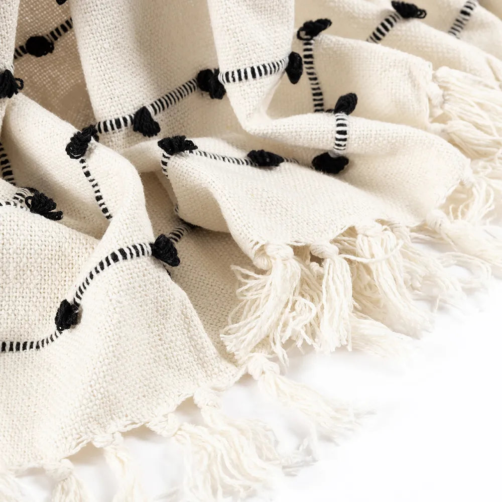 Monochrome Throw (White/Black)