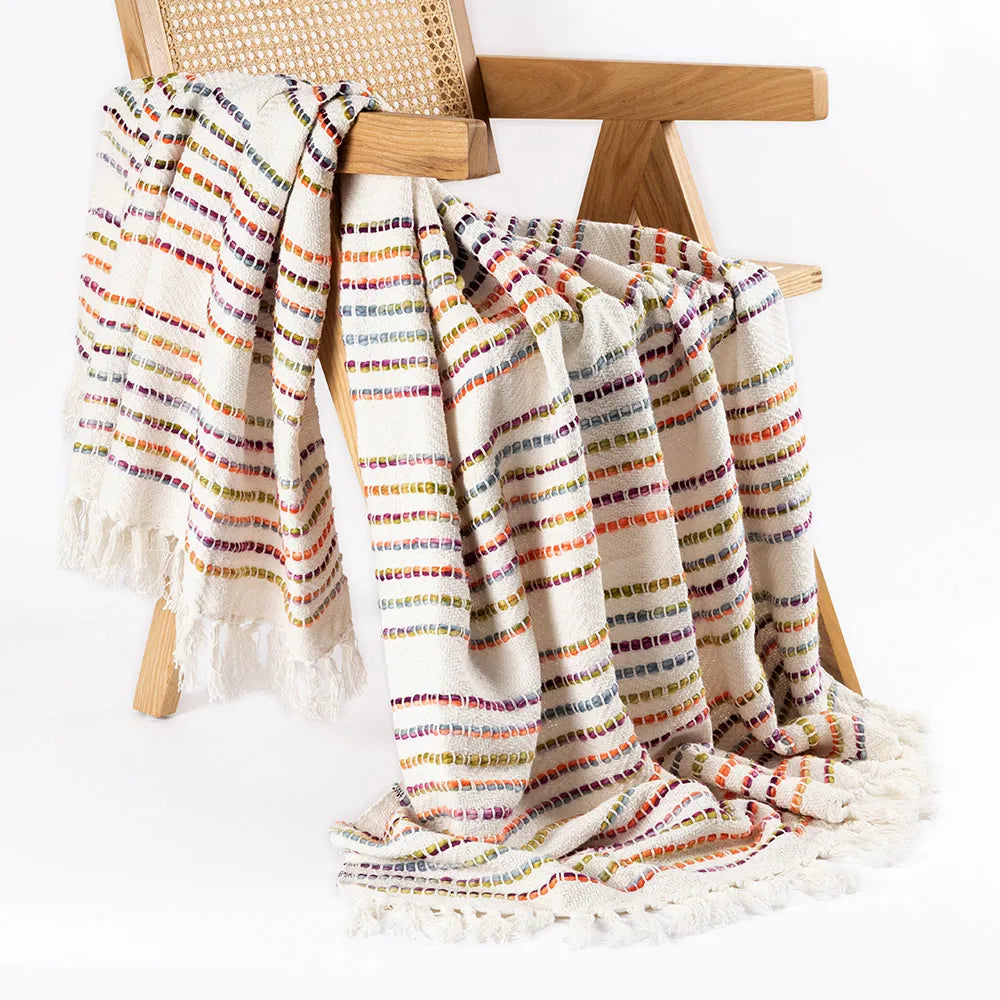 Rainbow Throw (Off-White)