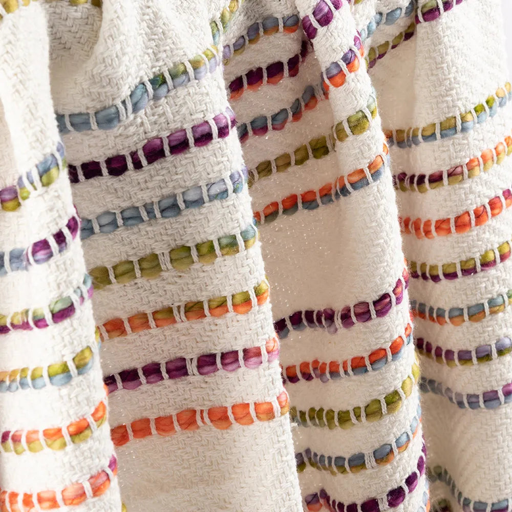 Rainbow Throw (Off-White)