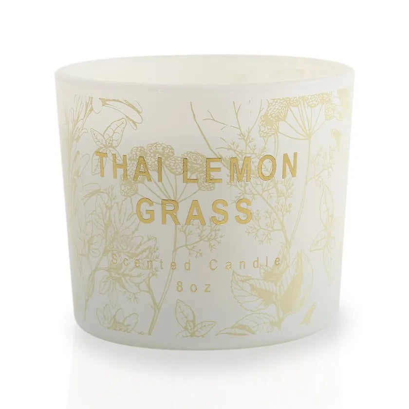 Thai Lemongrass Pillar Candle (White)