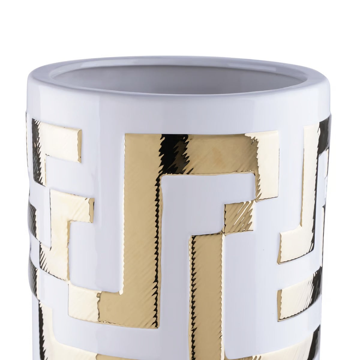 Buono Ceramic Vase 24.5x24.5x56.5cm - White