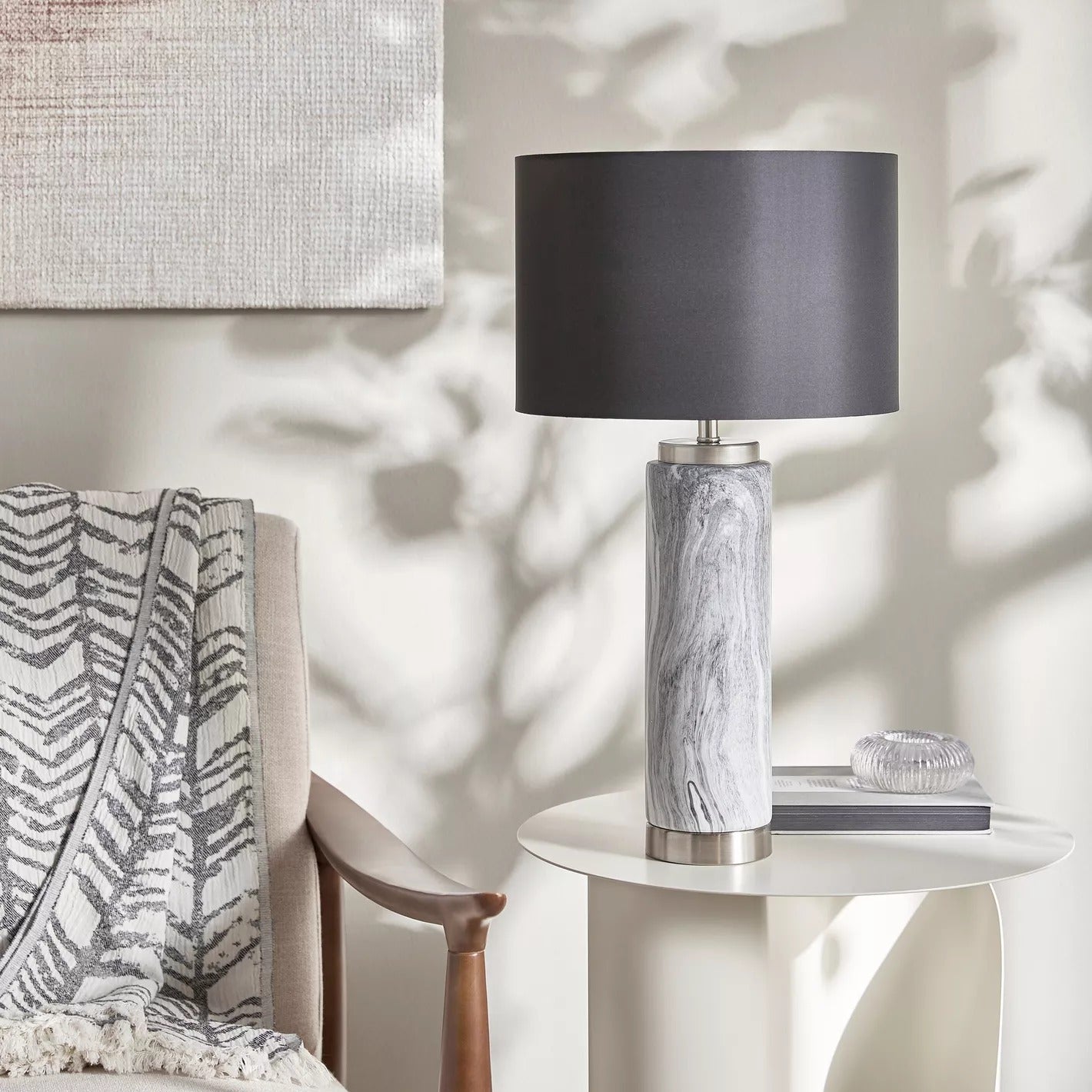 Charon Ceramic Table Lamp - 55 cm Pair
