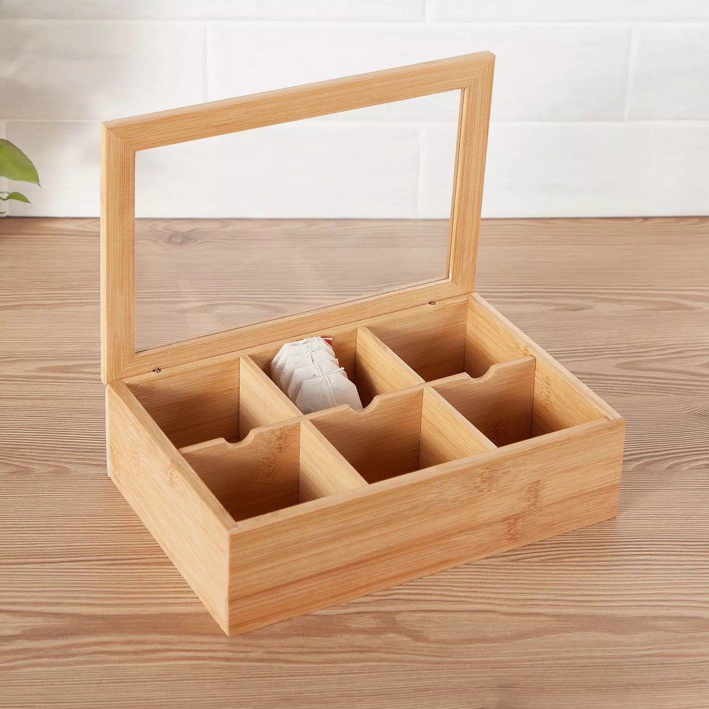 Boricha Bamboo Tea Bag Box