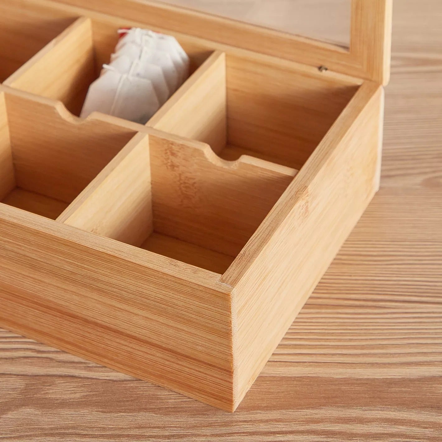 Boricha Bamboo Tea Bag Box