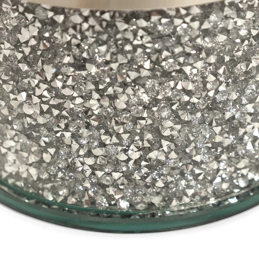 Glint Decorative Box, Silver - 10x10 cm