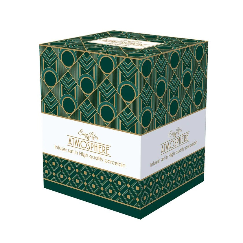 Charleston China Mug with Infuser, Multicolour - 350 ml