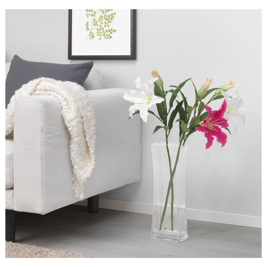 SMYCKA Artificial flower, Lily/pink, 85 cm