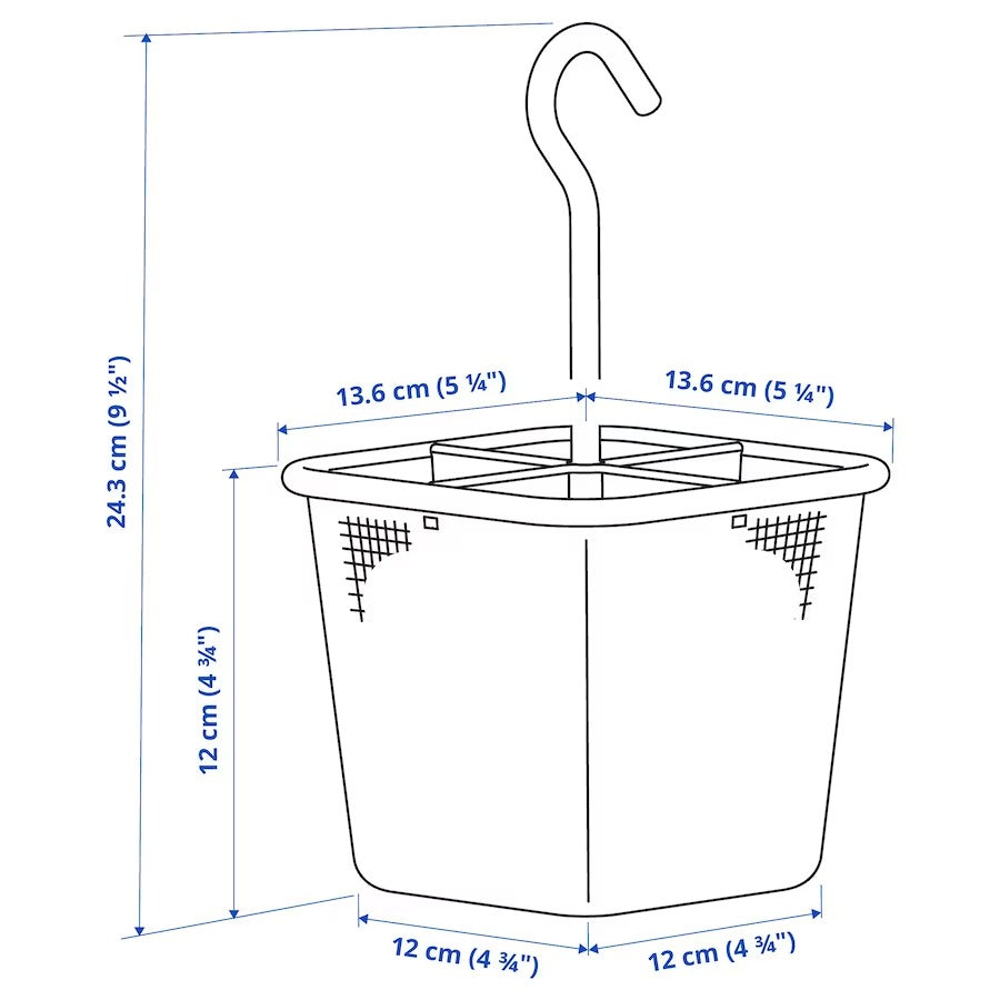 UPPDATERA Cutlery caddy, anthracite