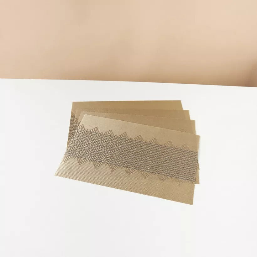 Textured 4-Piece Placemat Set - 30x45 cms