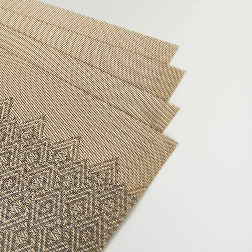 Textured 4-Piece Placemat Set - 30x45 cms