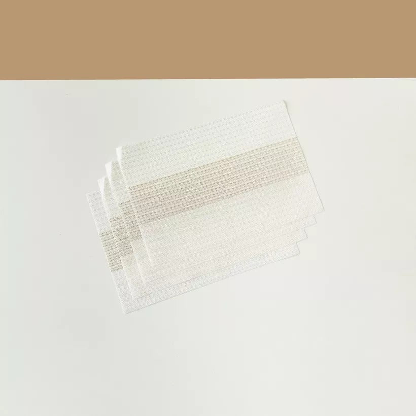 Textured 4-Piece Placemat Set - 30x45 cms