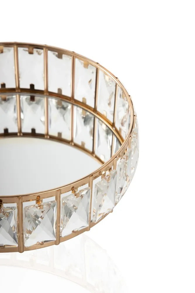 Shane Metal Tray, Gold - Small