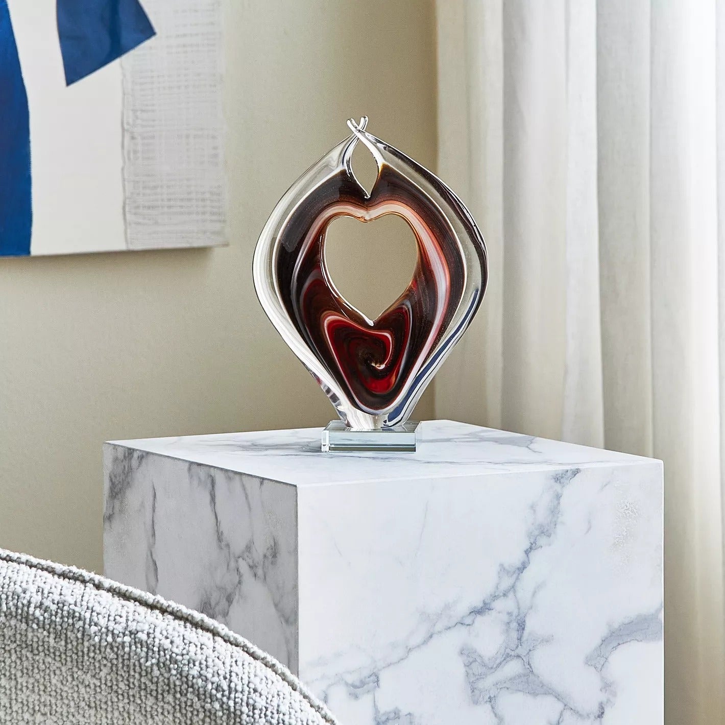 Aurora Abstract Ballerine Glass Decorative Sculpture