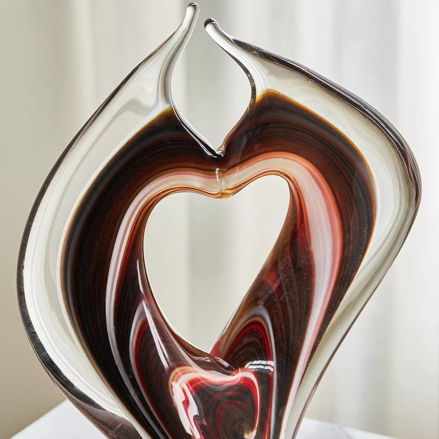 Aurora Abstract Ballerine Glass Decorative Sculpture