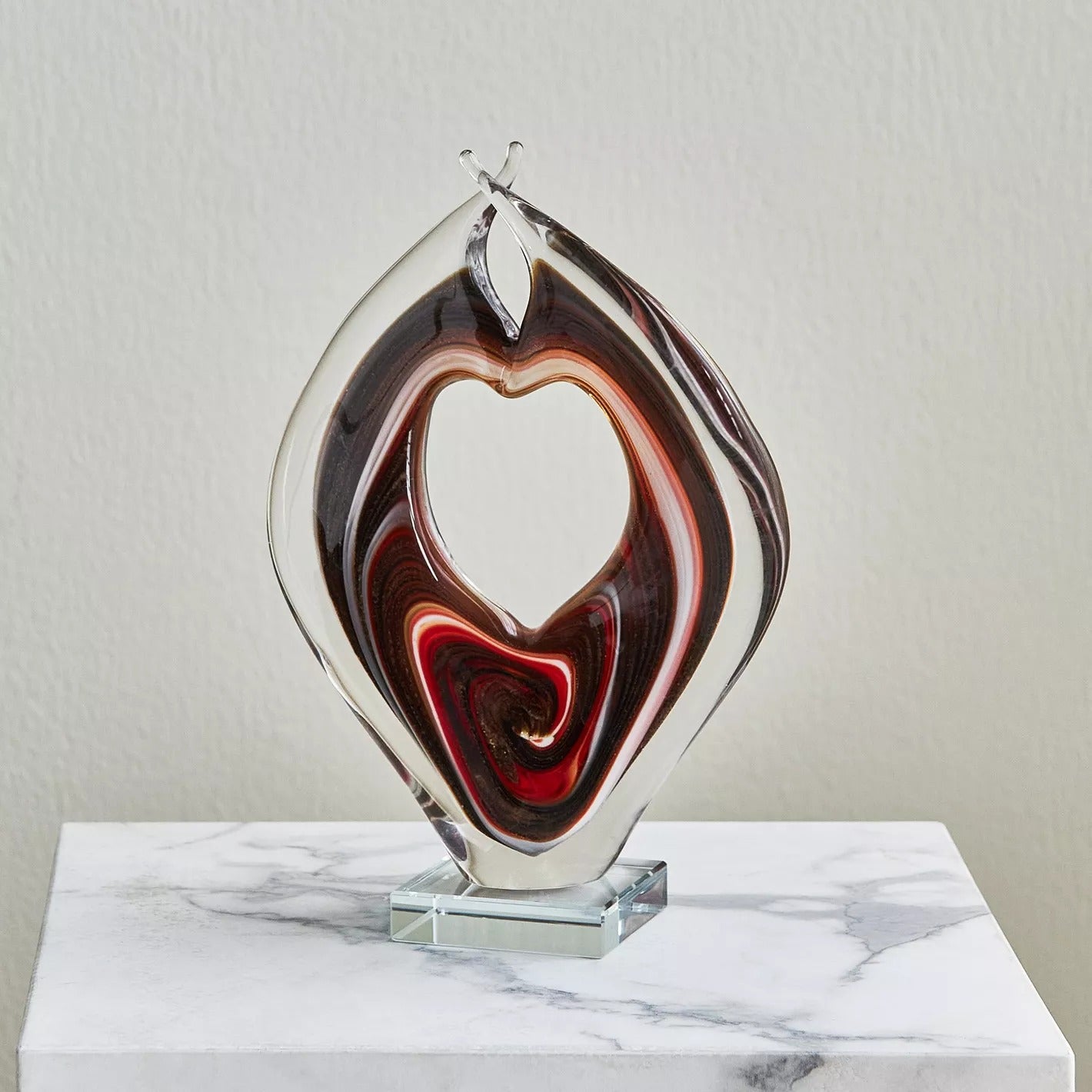 Aurora Abstract Ballerine Glass Decorative Sculpture