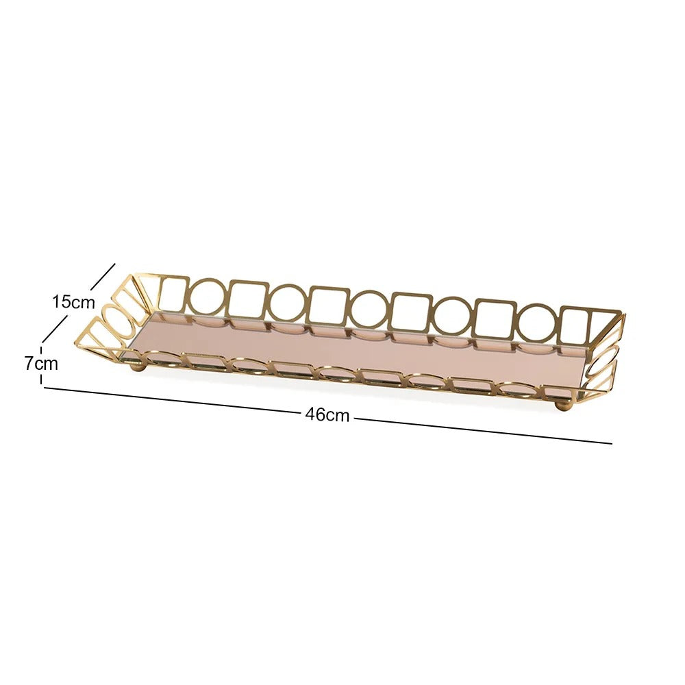 Karel Baton Tray, Gold - 40 cm