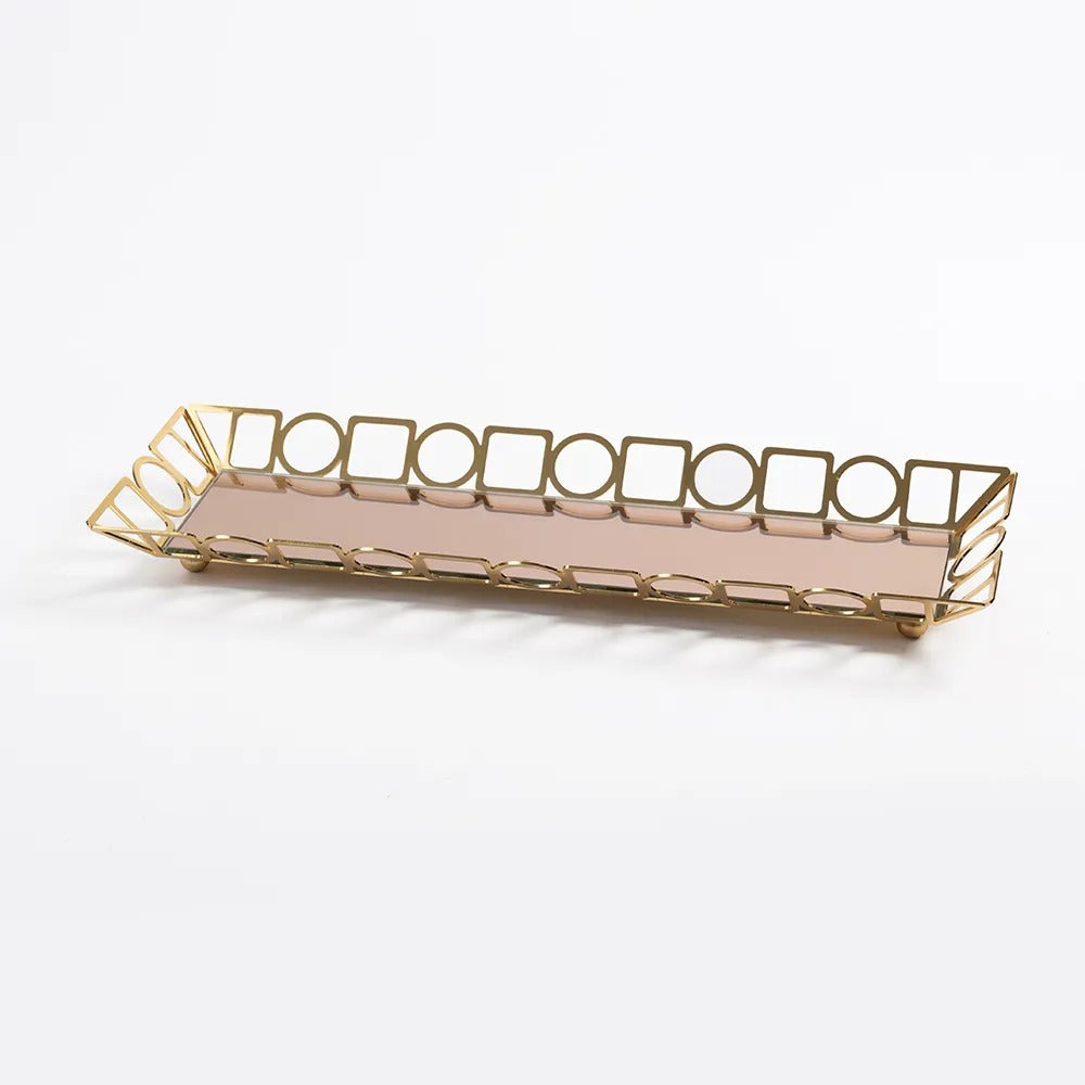 Karel Baton Tray, Gold - 40 cm