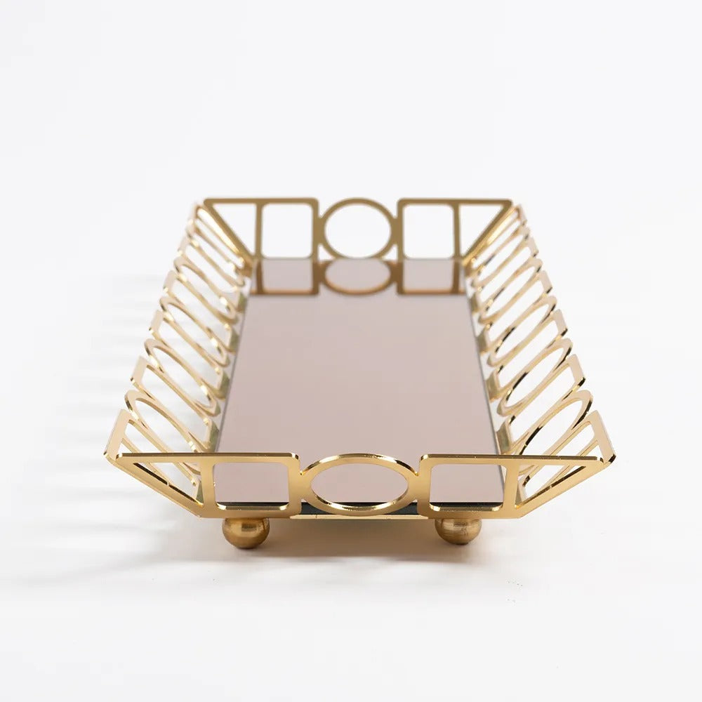 Karel Baton Tray, Gold - 40 cm