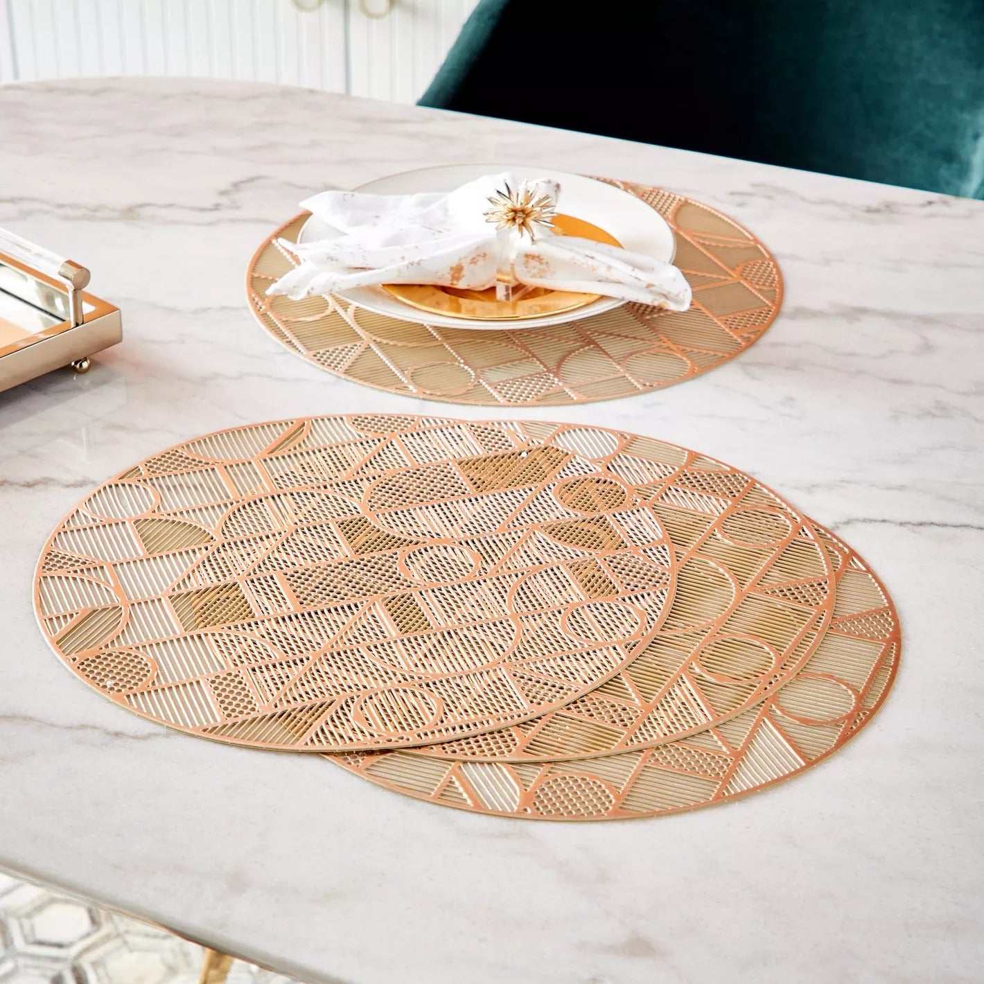 Orbit 4-Piece Vinyl Placemat Set of 4
