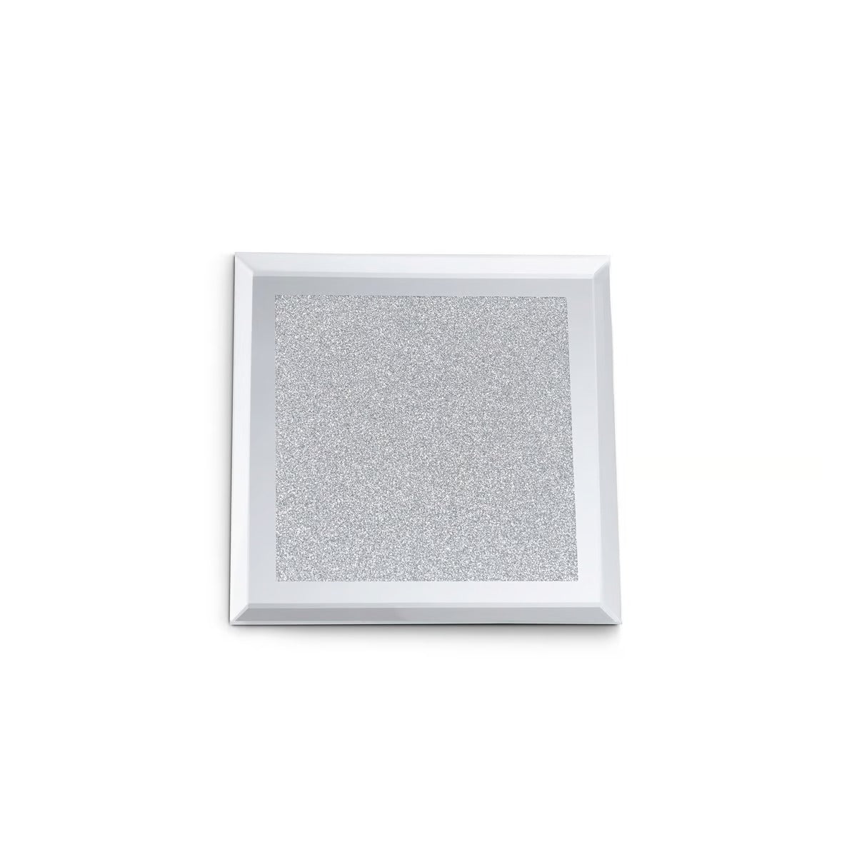 Gatsby 4-Piece Glass Coaster Set 10x10cm - Silver