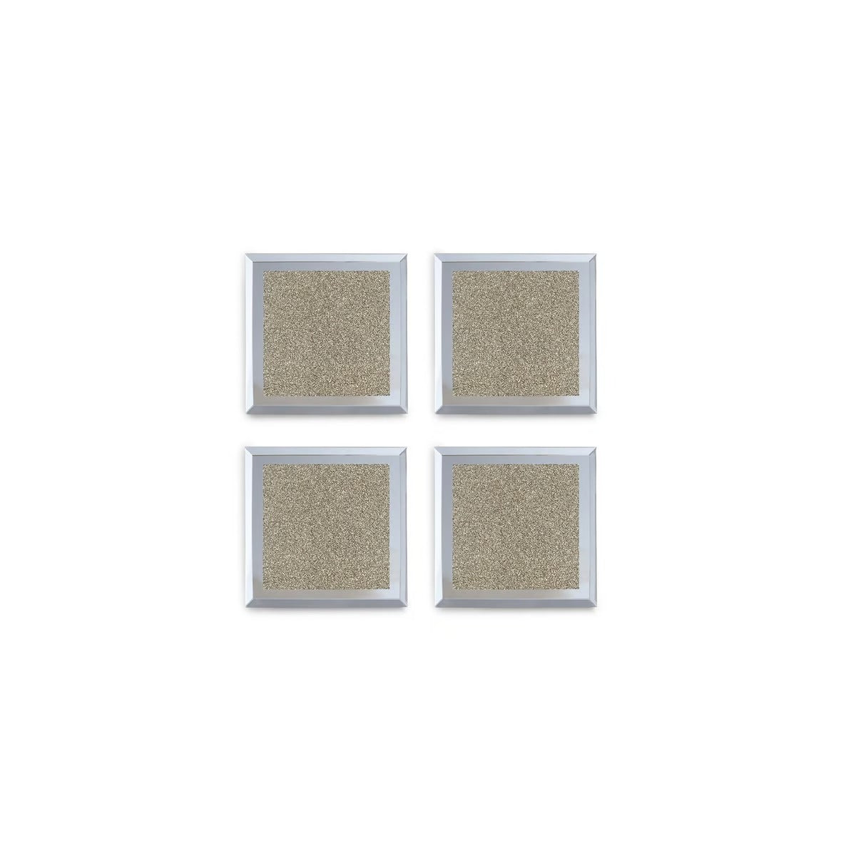 Gatsby 4-Piece Glass Coaster Set 10x10cm - Gold