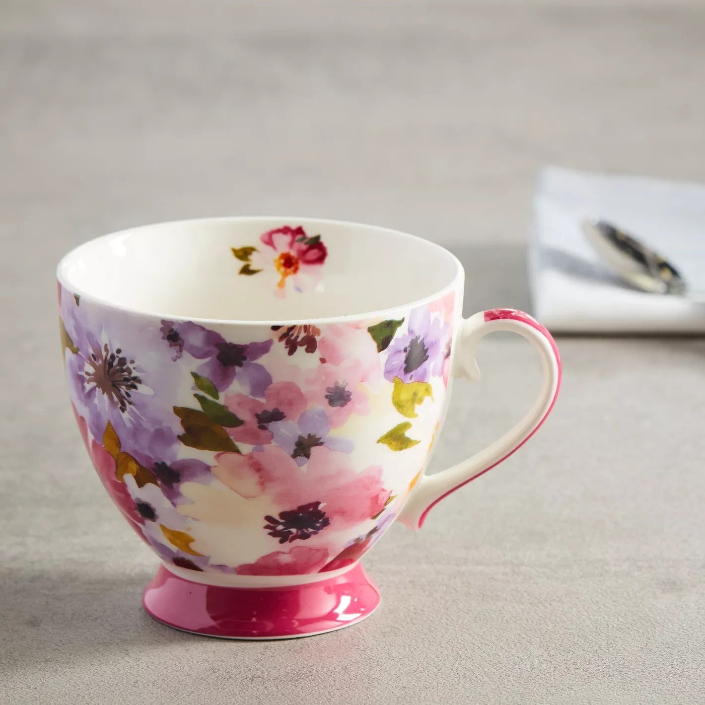 Zinnia Printed Mug - 400 ml