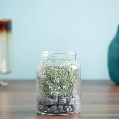 Floral Arrangement in Glass Jar