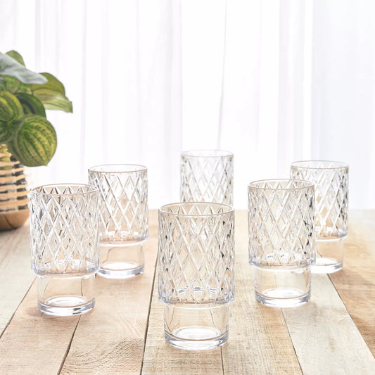 Malika 6-Piece Highball Glass Set - 430 ml