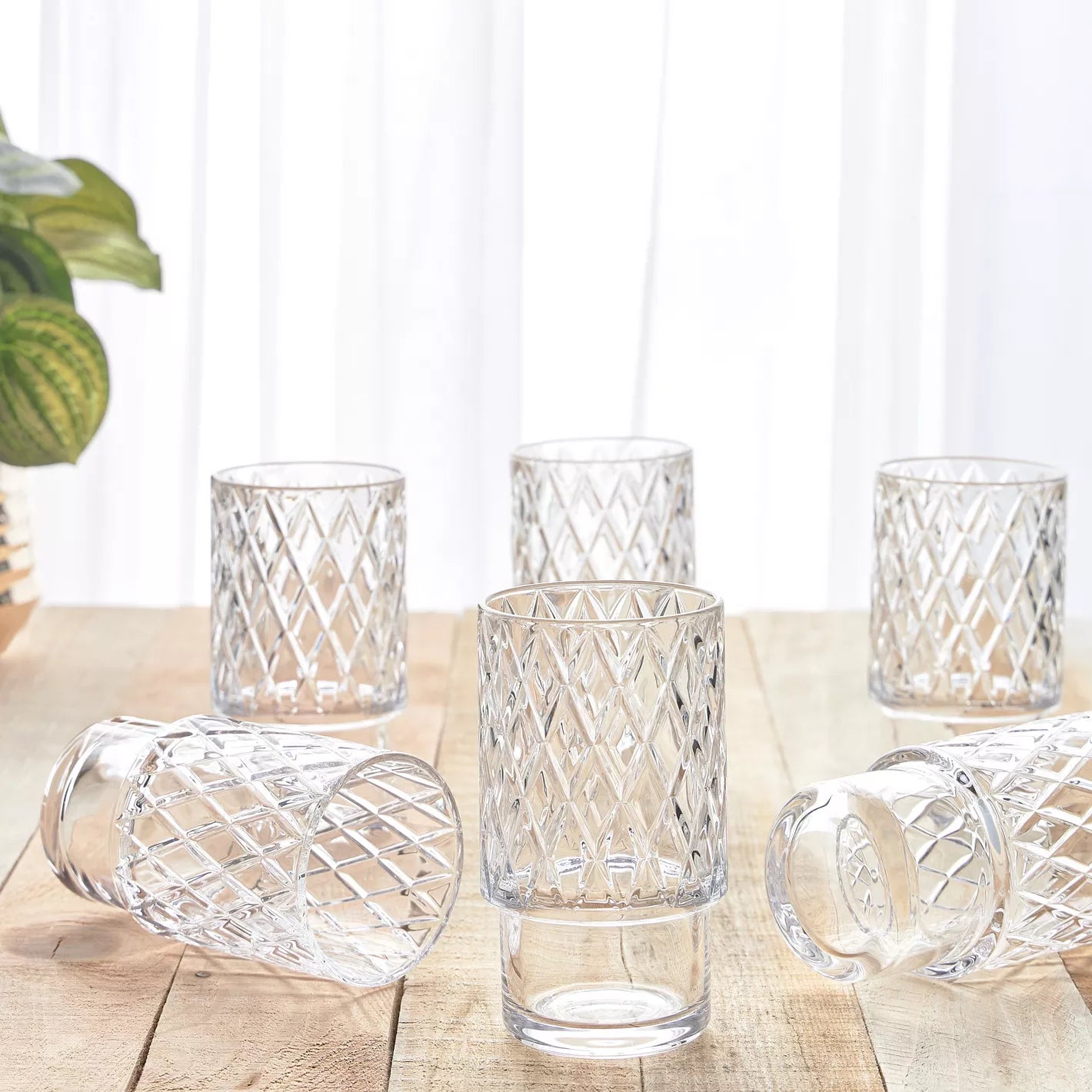 Malika 6-Piece Highball Glass Set - 430 ml