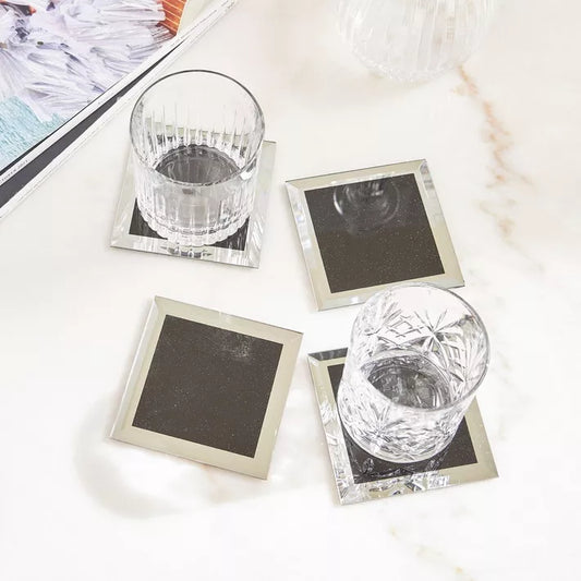 Shimmer Black Coaster Set