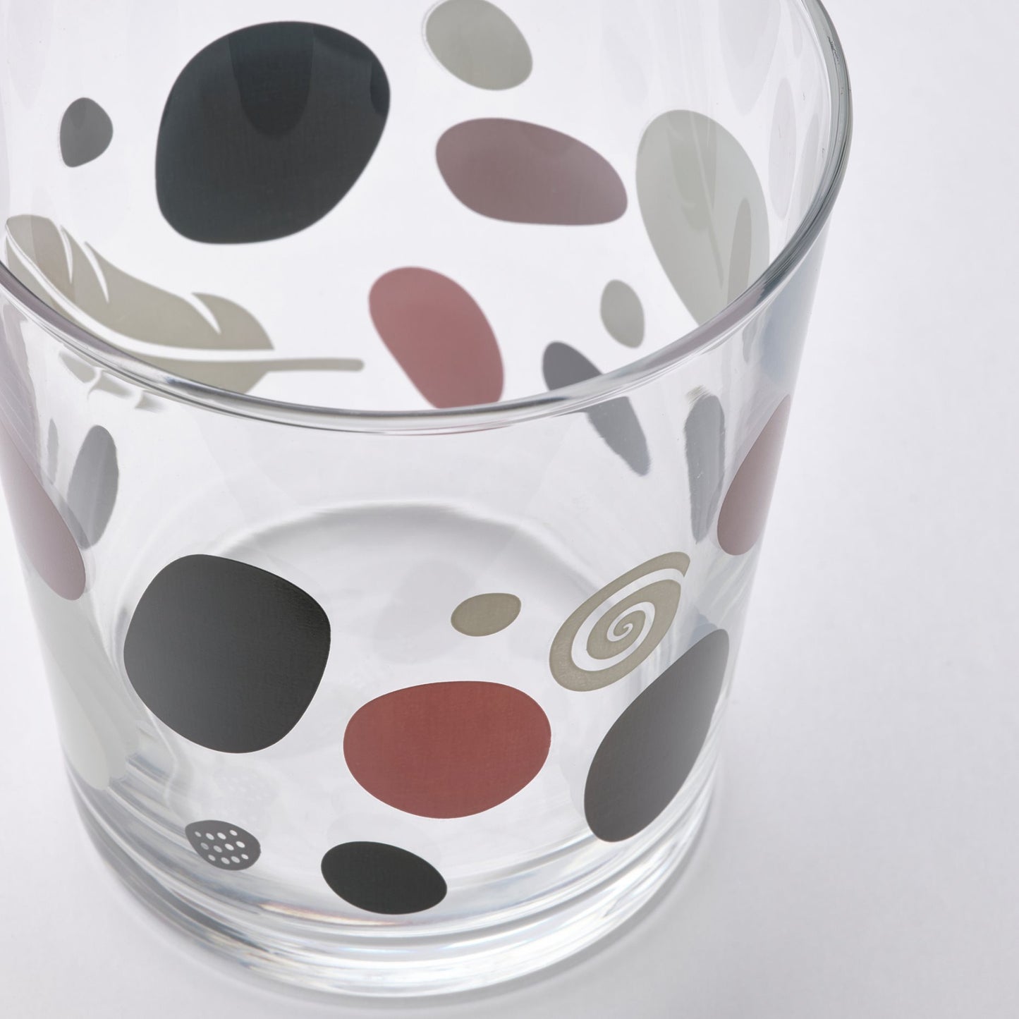 SOMMARFLOX glass/patterned stones/4 pack, 30 cl