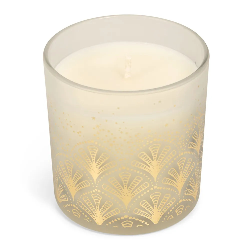 Joy Mulled Spice Jar Candle (White)
