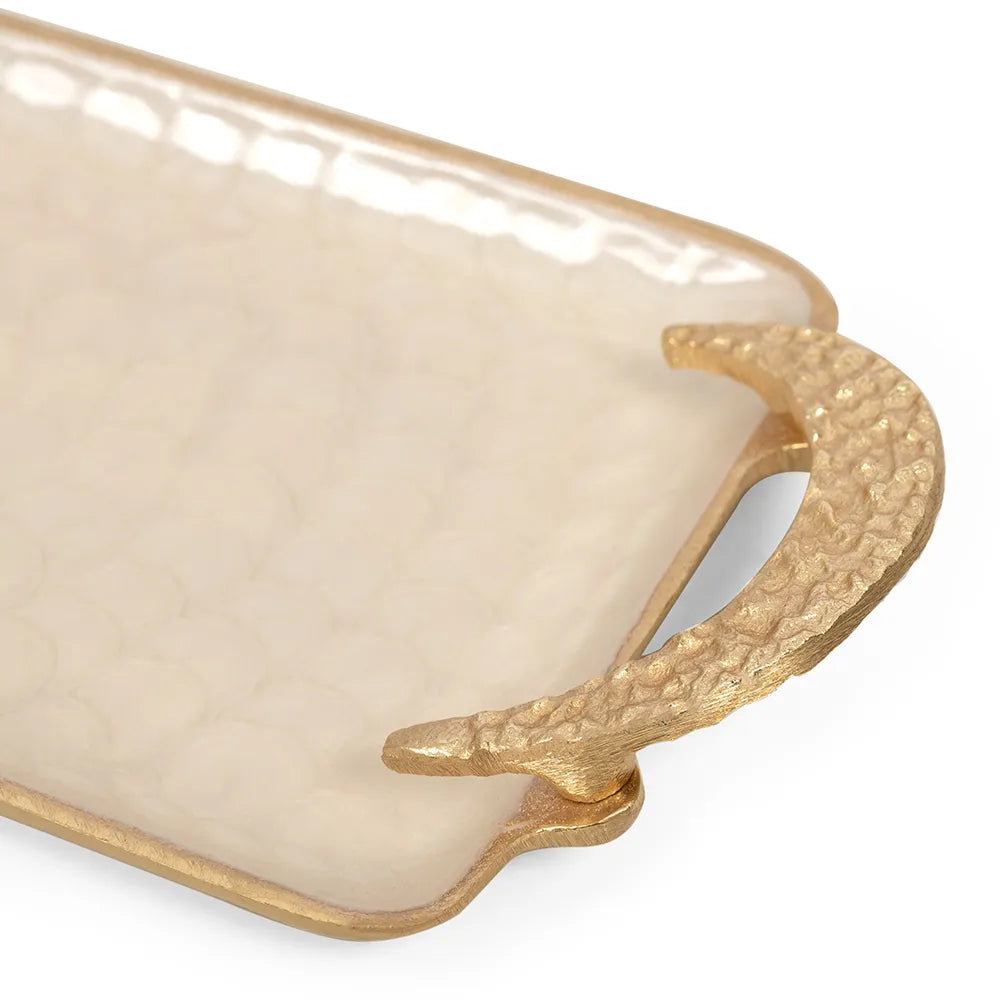 Rabiya Rectangular Small Tray (Gold)