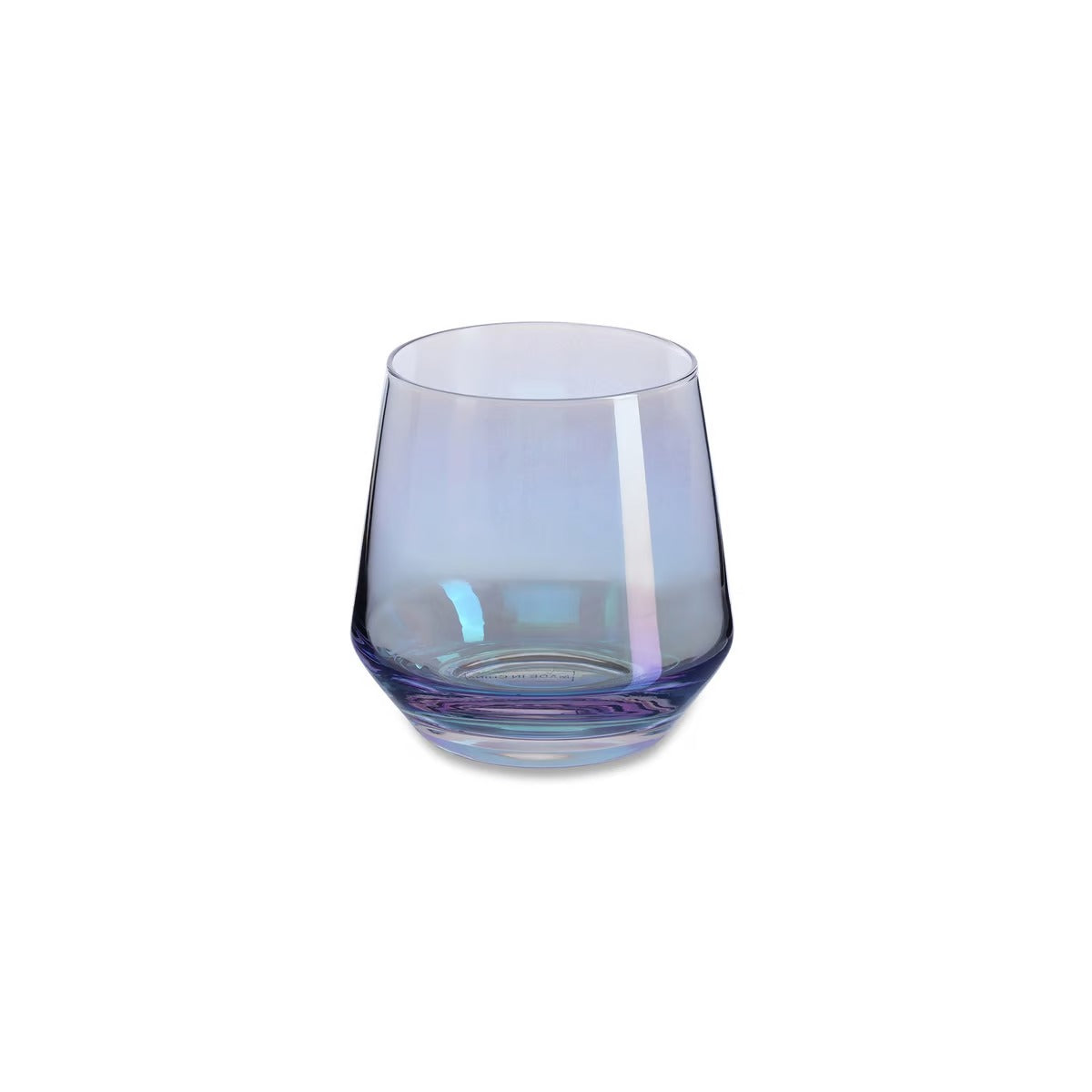 Aine Electroplated 4-piece Dof Glass Set 390ml - Grey