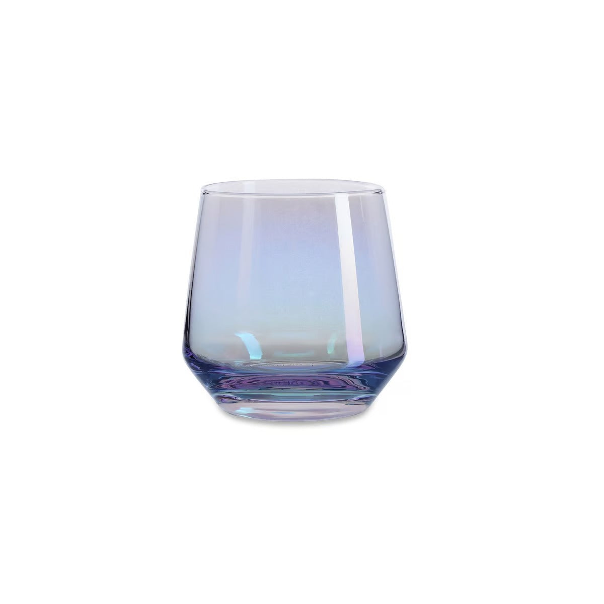 Aine Electroplated 4-piece Dof Glass Set 390ml - Grey