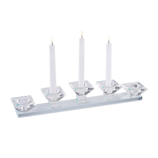 Yahaa Crystal 5t-light Candle Holder 49x9x8cm-clear