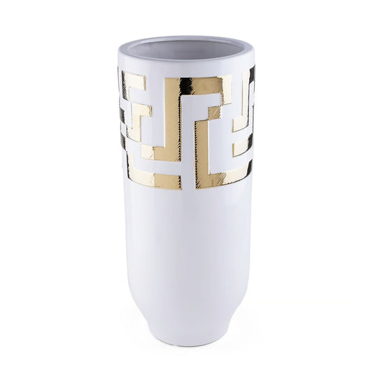 Buono Ceramic Vase 24.5x24.5x56.5cm - White