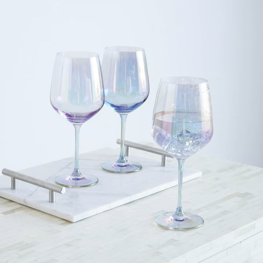 Aine Electroplated 4-piece Stemware Glass Set 595ml - Grey